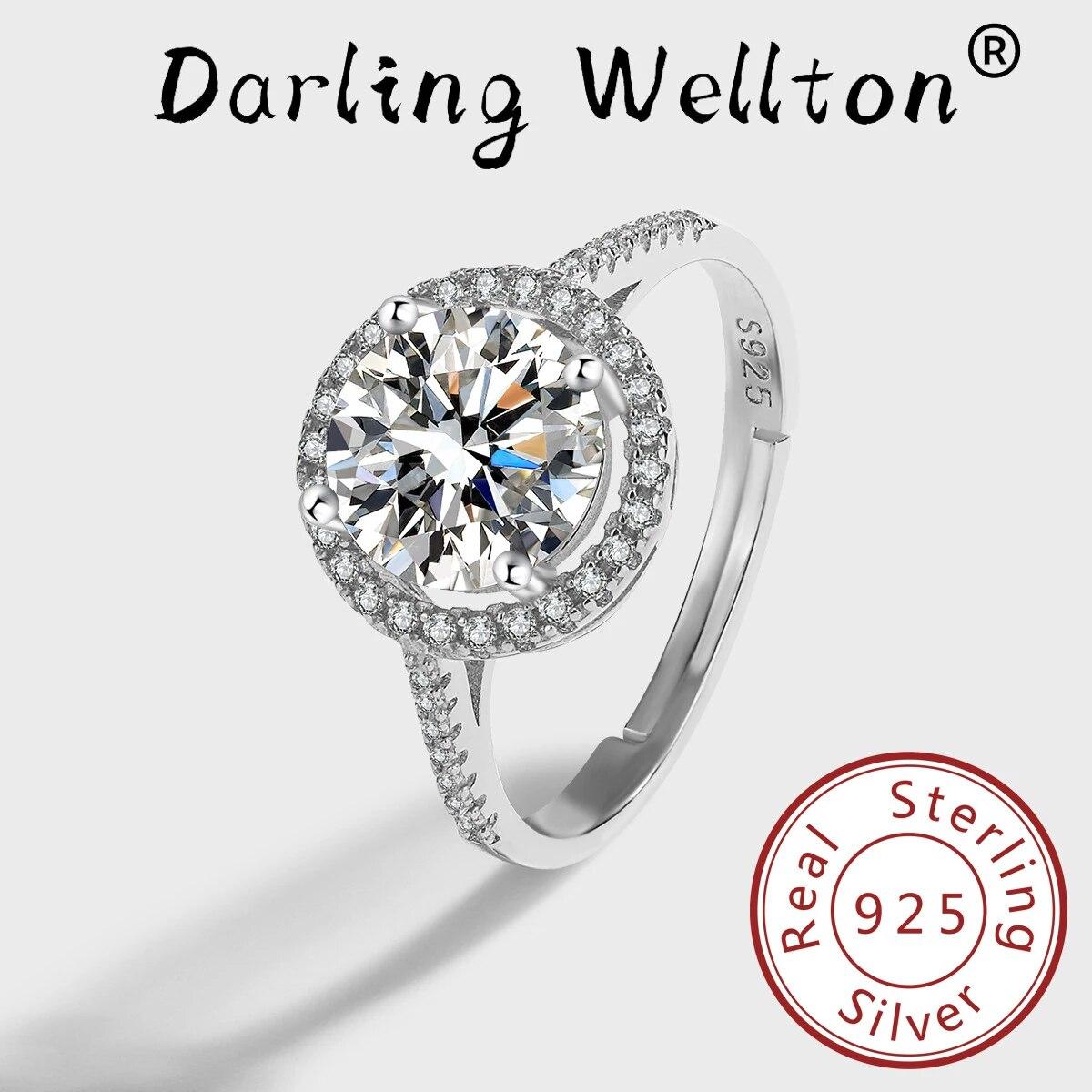 

Классическое женское кольцо из стерлингового серебра 925 пробы. Стильный подарок на годовщину. Ювелирные изделия с бриллиантами и цирконами. Ювелирные украшения для свадебной вечеринки. Подарок на годовщину. Resizable белый