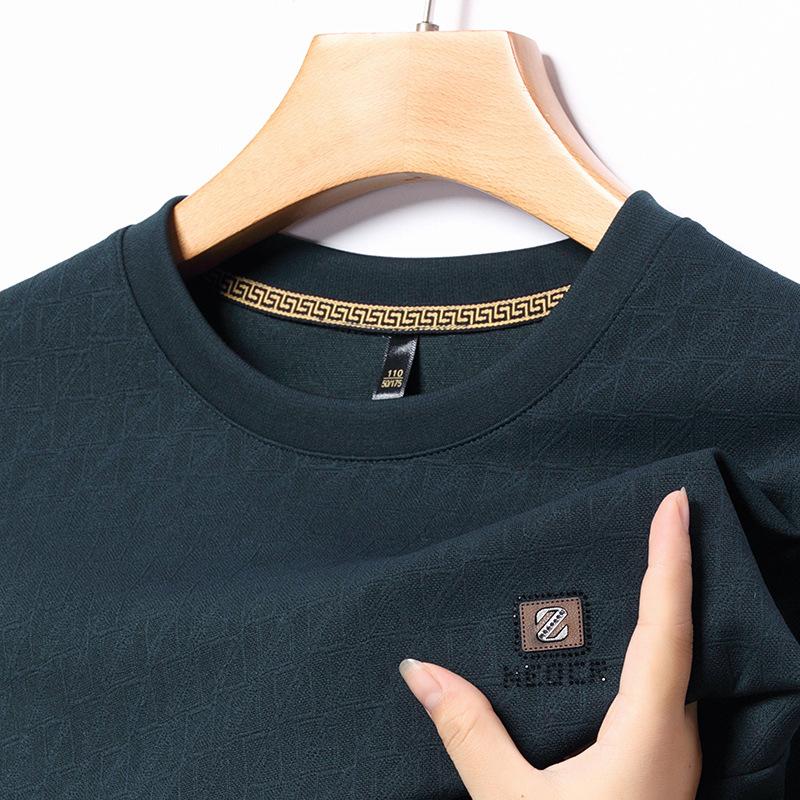 T-Shirt Crew Neck Long Sleeve Men s Hoodie Fashion Versatile Casual TTop M
