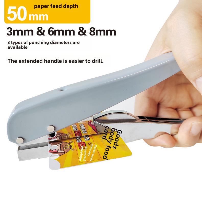Multi-function Single Hole Puncher for Student Stationery and Loose-Leaf Binding