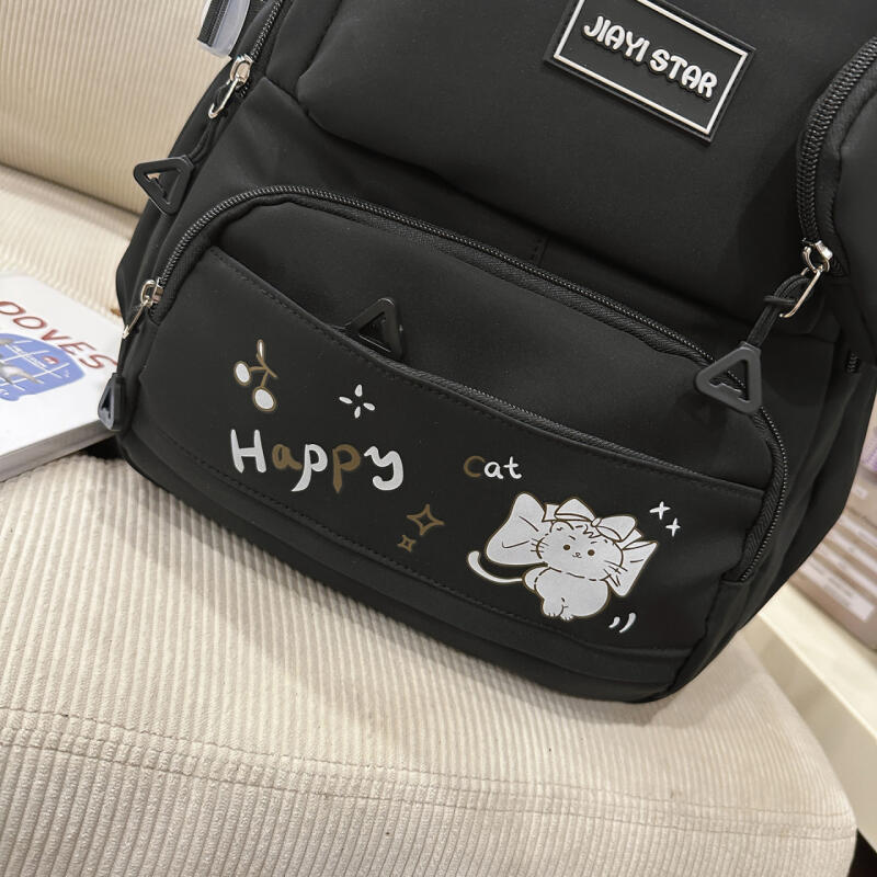 Printed Backpack Large Capacity Student Schoolbag