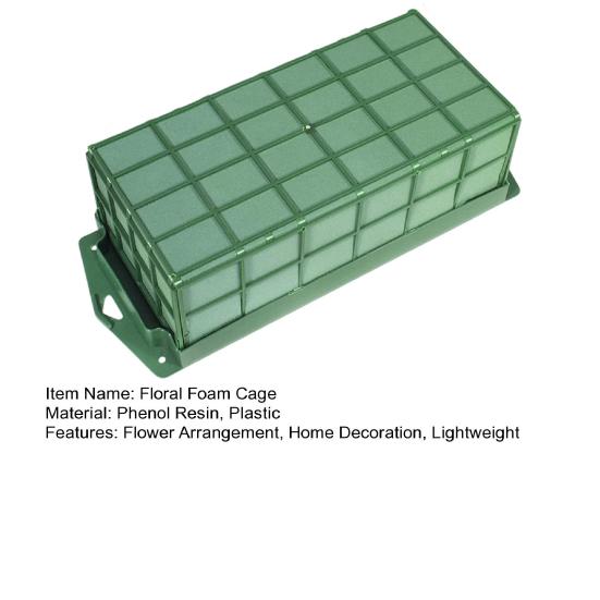 Floral Foam Cage Flower Cage Holder with Foam for Alive/Artificial Flowers Arrangement Wet Floral Foam Blocks for Wedding Birthdays Home Decor