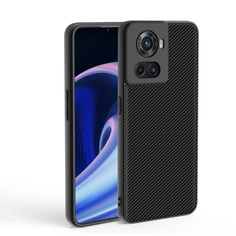 Applicable to OnePlus Ace mobile phone case Kevlar carbon fiber pattern ultra-thin leather 1 + 10R anti-drop mobile phone case protective case Oneplus ace