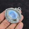 Ciondolo Pietra di Luna Arcobaleno Ciondolo Pietra Preziosa Fatto a Mano Ciondolo Argento Sterling 925 Gioielli Bellissimi con Pietra di Luna Ciondolo Delicato Regali Per la Madre