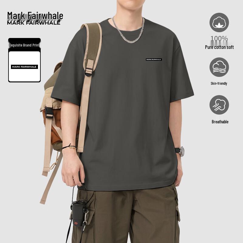 

Мужская хлопковая футболка Mark Fairwhale с принтом букв XL