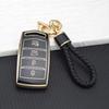 TPU Car Smart Key Case Cover for Hyundai Genesis G70 G80 G90 EQ900 4 Buttons Full Protection Key Fob Shell Protector Key Chains
