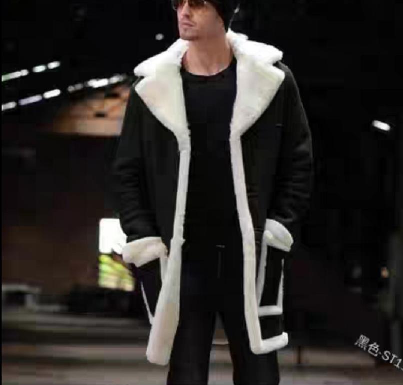 Men's Shearling Faux Leather Overcoat - Winter 2021 Collection