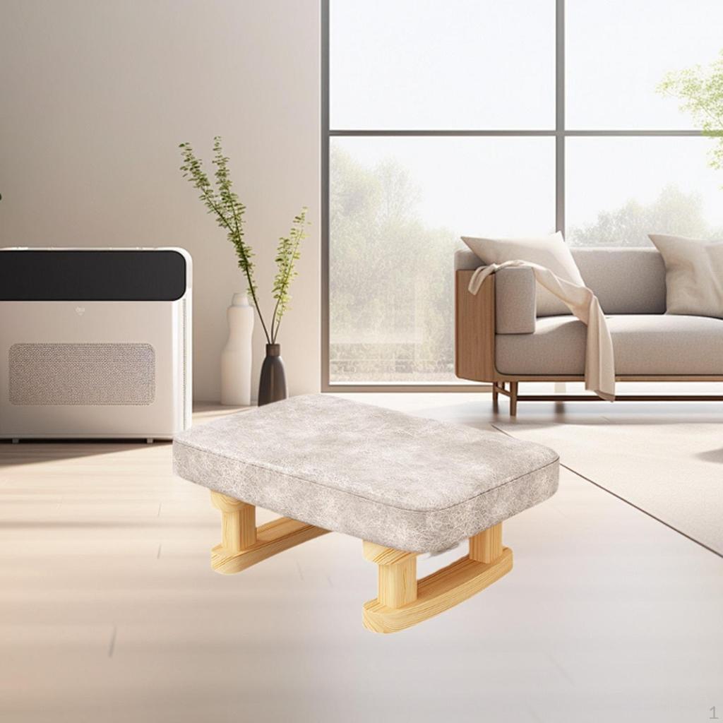 Ergonomiczny drewniany podnóżek na nogi do domowego biura