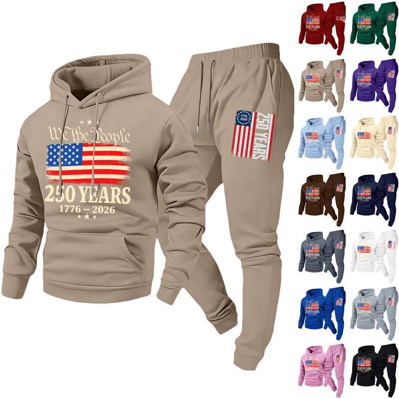 2025 Autumn Unisex Trendy Hooded Pullover Sweatshirt & Sportswear Set