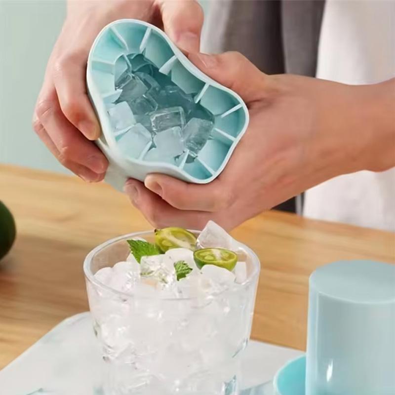 Ice Cube Mold, Ice Bucket Cup Mold, Food Grade Quick Freezing Silicone Ice Maker, Creative Design Cylindrical Cup, Super Durable