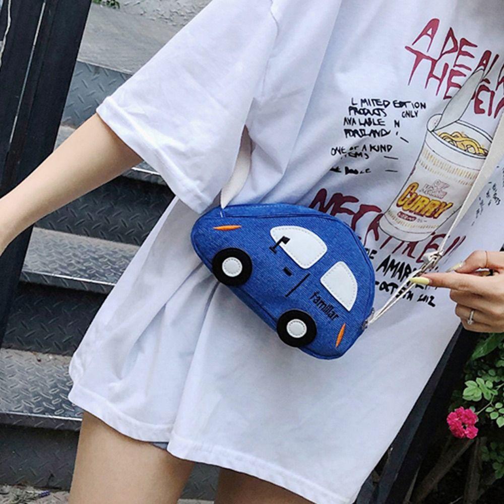 Kids 3D Diagonal Shoulder Bag Cartoon Car Bag Crossbody Bag School Bags Backpacks