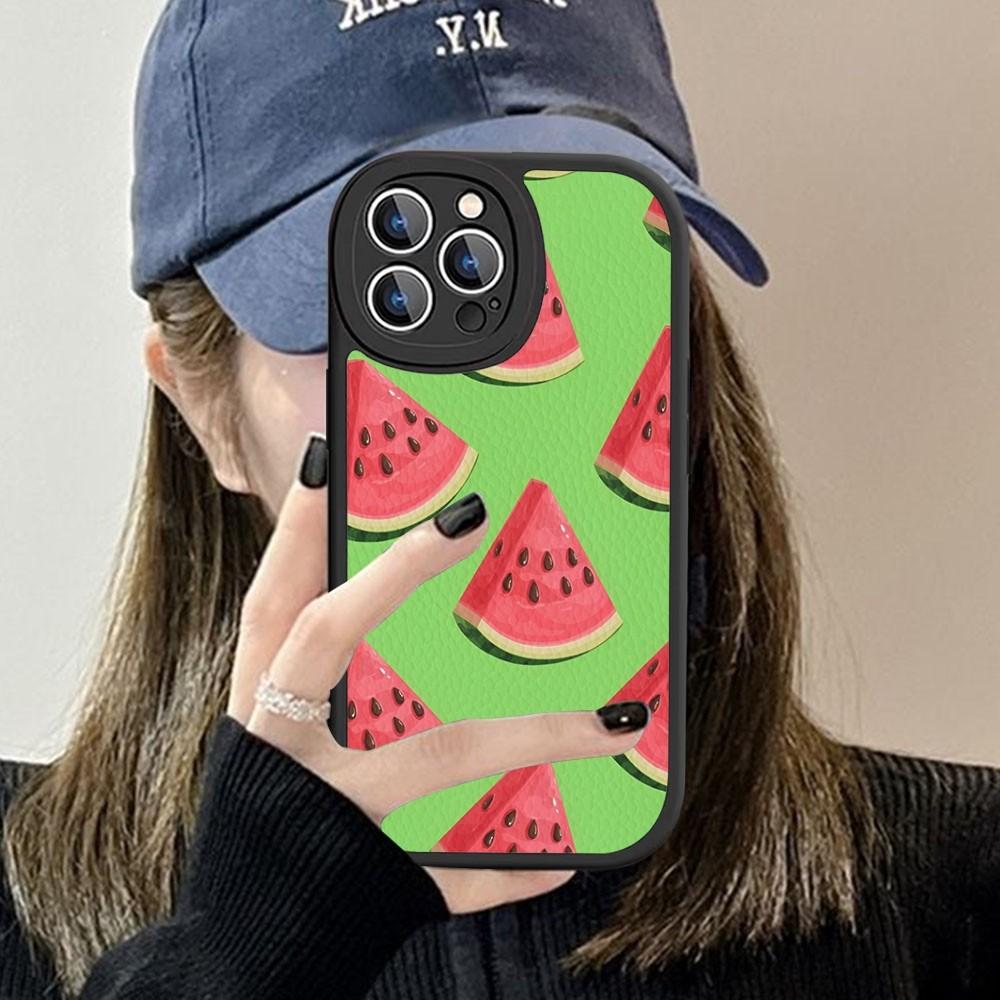 Fruit Watermelon Phone Case Hard Leather For iPhone 14 13 12 Mini 11 14 Pro Max Xs X Xr 7 8 Plus Fundas