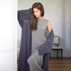 Womens Oversized Crochet Knit Cardigan With V-Neck Loose Fit Long Sleeve Lightweight Mohair Blend Open Front Sweater