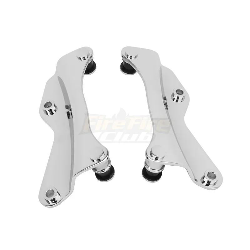 Motorrad 4-Punkt-Docking-Hardware-Kit Chrom für Harley Touring Road King Ultra Limited Road Glide Street Glide 2014-up