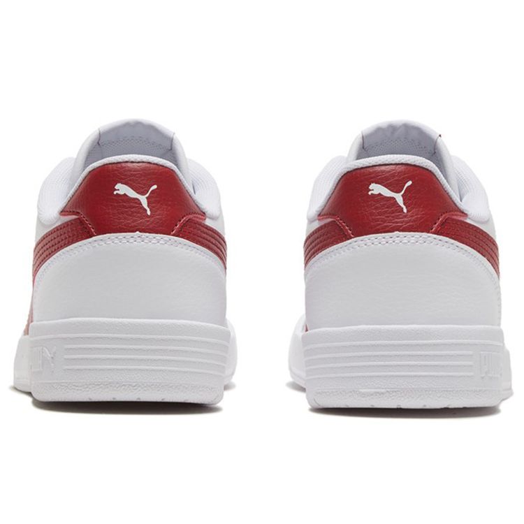 Puma Caracal White Red Dahlia Unisex Sneakers 369863-18