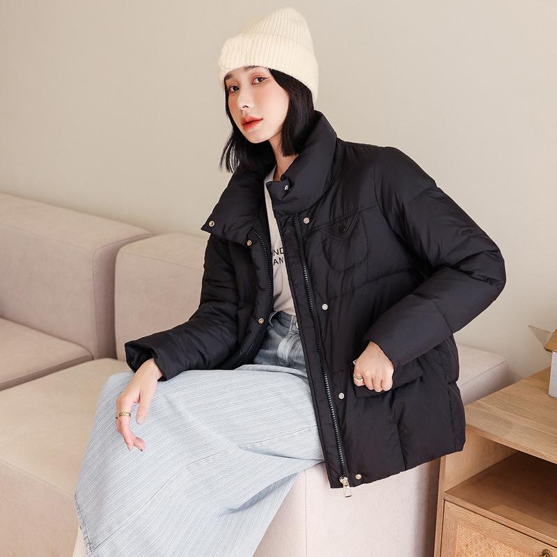 Short down jacket women's 2024 new winter women's clothing loose casual 90 down duck down jacket