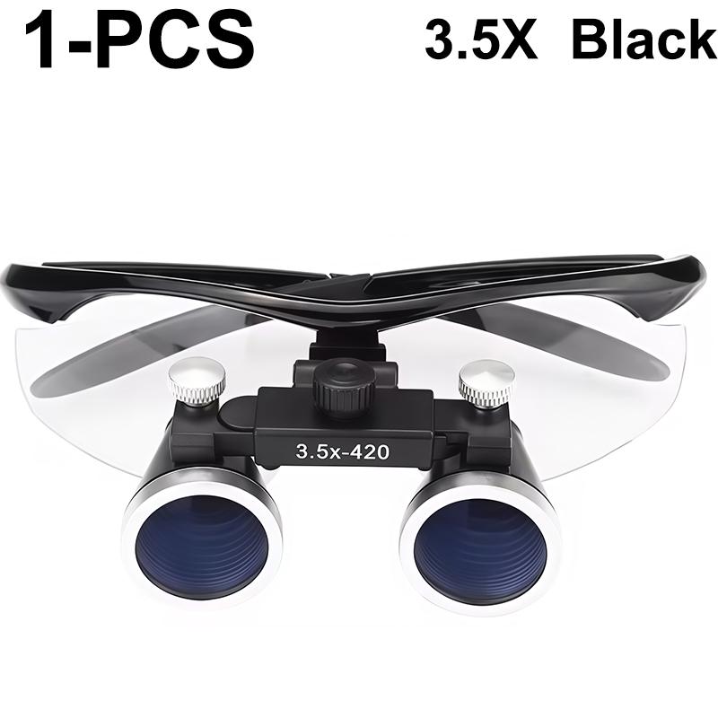 

Dental Loupes Dental Magnifier Dental Lab Medical Loupes Magnification Binocular 2.5/3.5x Headlight Headlamp 3W/5W Seperately 3.5X Black