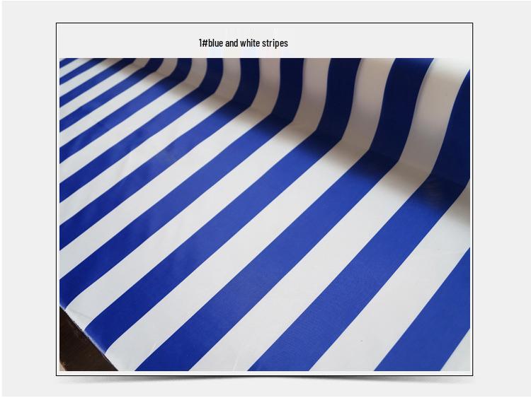 210D Color Stripe Waterproof Oxford Canopy Fabric - Strong & Durable
