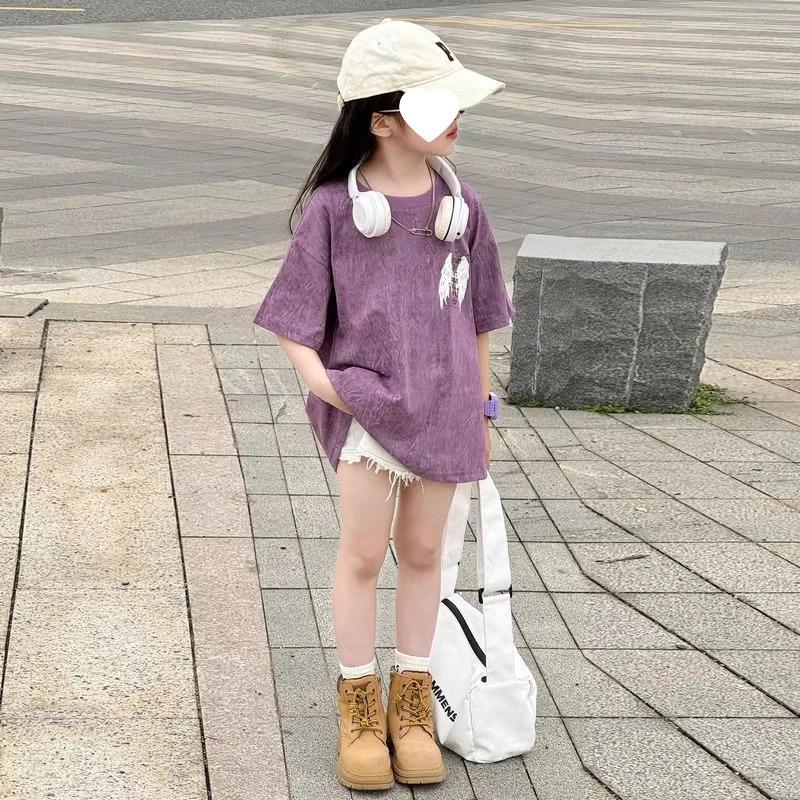 2025 Trendy Girls' Street Style Short-Sleeve T-Shirt
