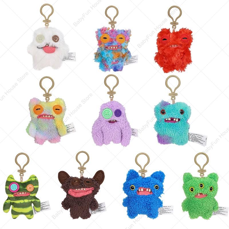 Fuggler Çirkin Dişli Canavarlar Peluş Oyuncaklar Anahtarlıklar Fugglers Geniş Gözlü Acayip Sinirli Uzaylı Tavşan Peluş Bebekler Süsler
