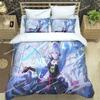 3D Anime Genshin Impact Sängkläder Påslakan Sängset Täcke Örngott Täcke king Queen Size Pojkar Vuxen Sängkläder