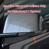 For Tesla Model 3 Y Juniper 2025 ABS Carbon Fiber Rearview Mirror Anti-collision Strips Trim Protective Sticker Car Accessories
