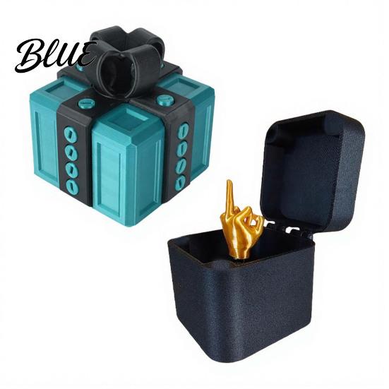 Funny Desktop Decoration Annoying Gift Box with Screws, 3D Printed Prank Screw Unique Birthday Joke Gifts Pop-up Finger Surprise, Gag for Birthdays