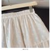 Romantic French Embroidered Floral Pleated A-line Skirt - Spring 2026