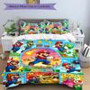 3Pcs Mario Bros Adventure Bedding Set Quilt Cover Pillowcase Home Christmas Xmas Halloween Gift 1 Duvet Cover 2 Pillowcase M92426