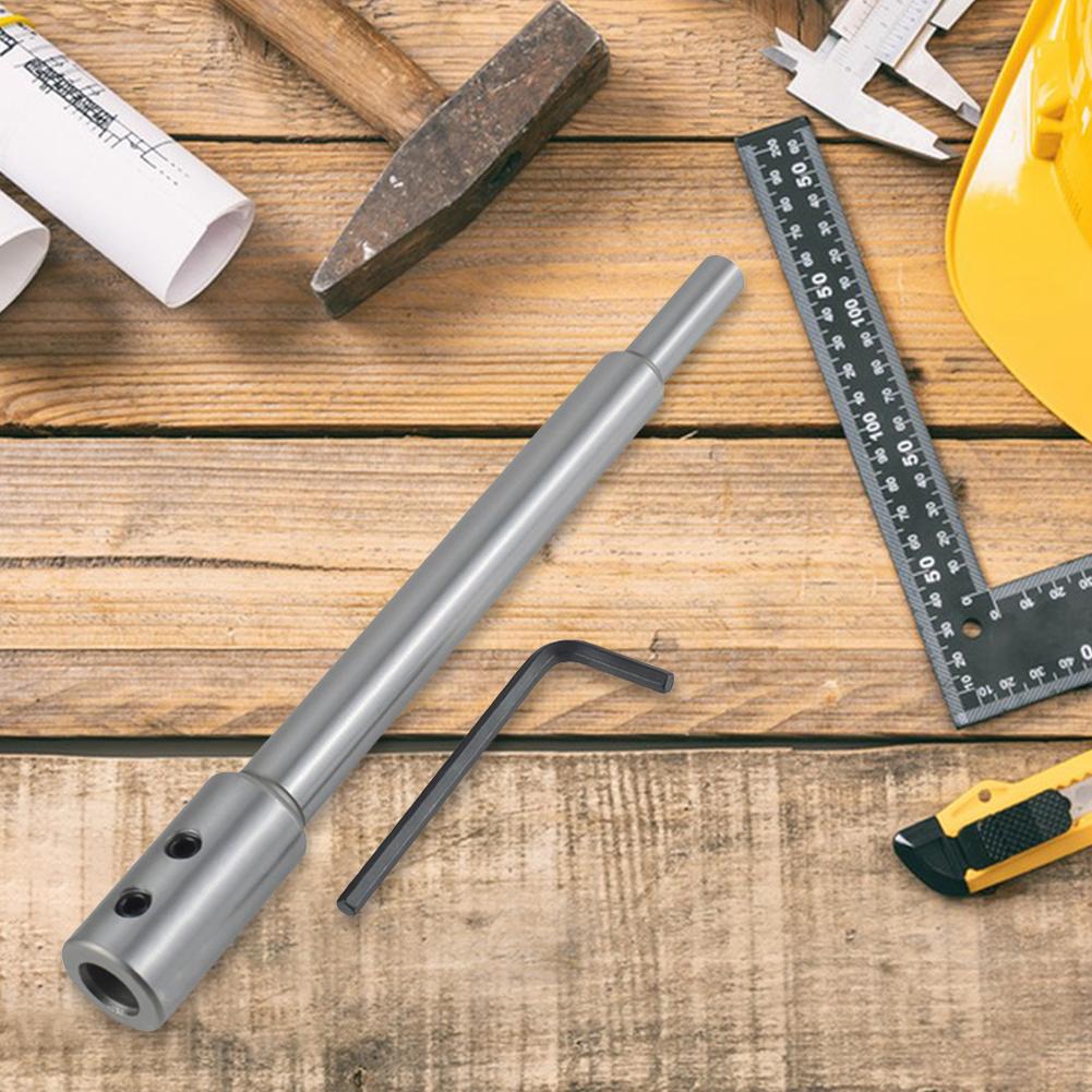 Drill Bit Extender Reusable Woodworking Milling Cutter Bit Extension Chuck Router Bits for Drill Flat-Bottomed Holes