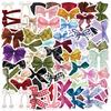 50 Cartoon Bow Doodle Stickers Decorative Guitar Notebook Suitcase DIY Waterproof