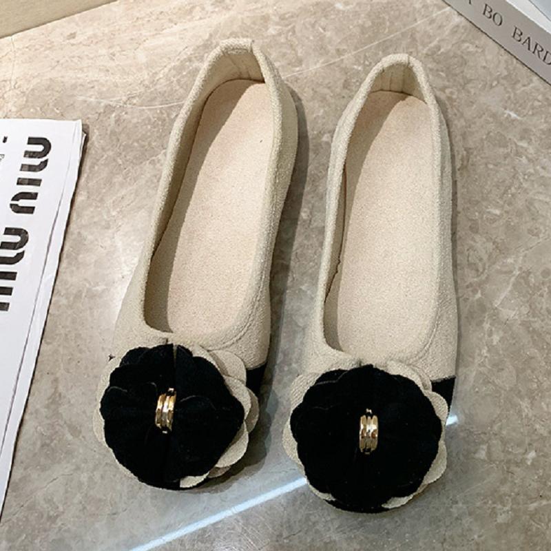 sapatos femininas zapatos de mujer women cute round toe floral spring slip on flat loafers lady plus size cool work shoes ga180