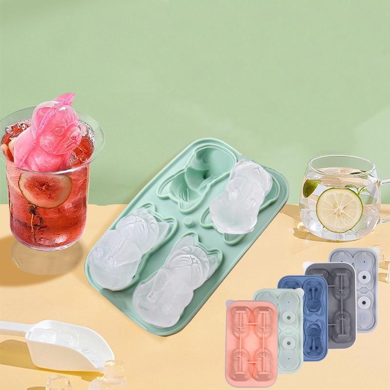 

Формы для льда «Бульдог», формы для лотков для кубиков льда, чтобы сделать прекрасные 3D «сделай сам», силиконовые формы для напитков, кубиков льда, кофе, сока, коктейлей, бульдога