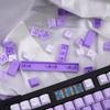 125-Key Gradient Purple Keycaps with PBT Dye Sub Cherry Profile for 616487104108 Cherry MX Switch Mechanical Keyboards (Purple)