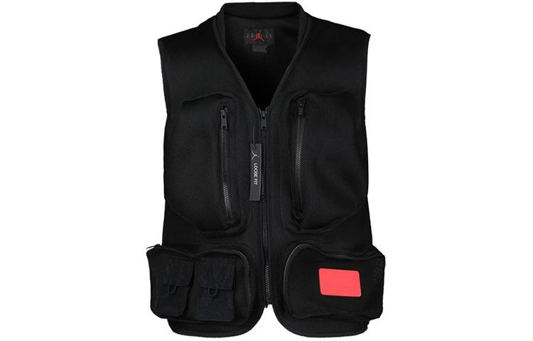 Jordan Vests Men s Black V Neck Moderate Workwear CN4585-010 M