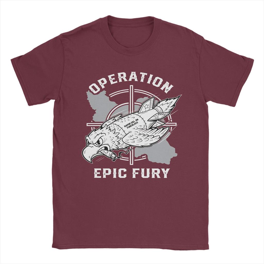 FAFO Operation Epic Fury TShirt Harajuku T Shirts Short Sleeve Y2K Basic Tops Beach 100 Cotton Oversize Top Tees