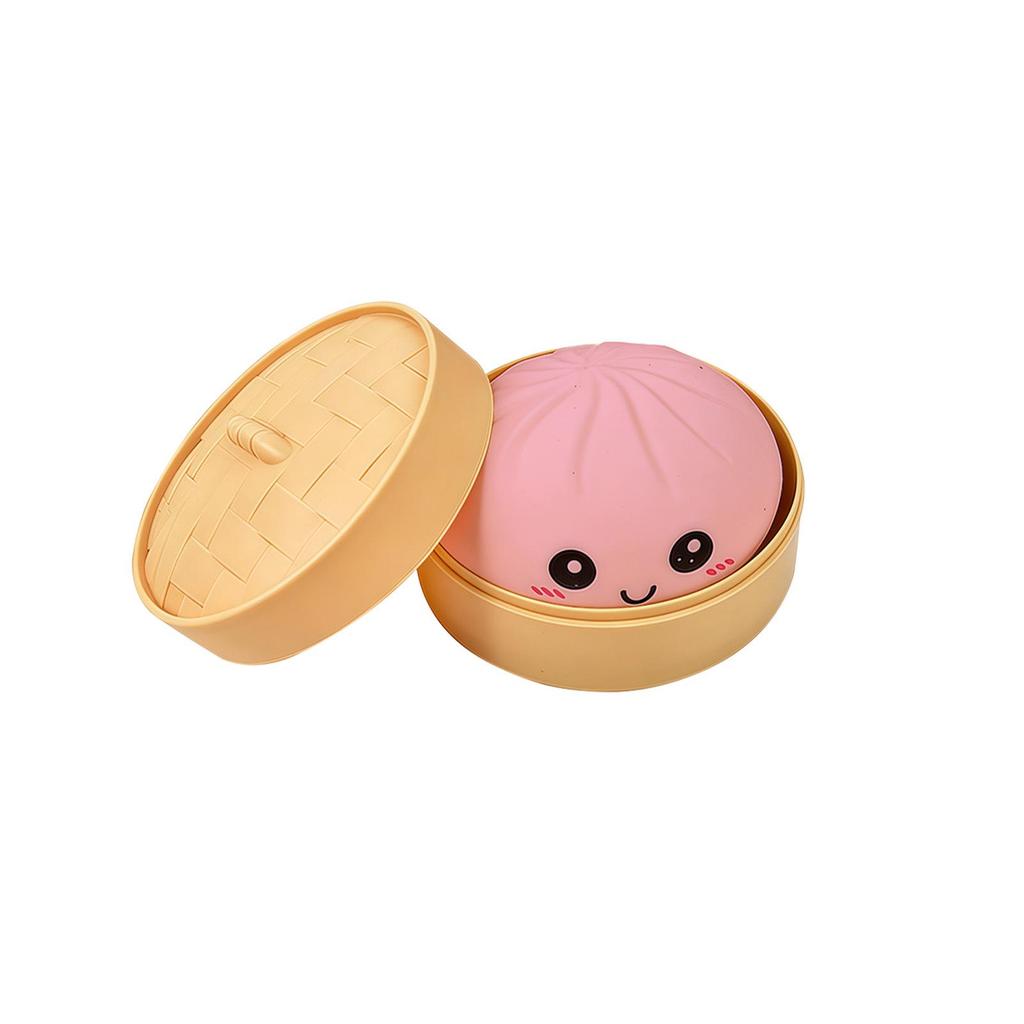 Portable Non-Stick Soft Baozi Squeeze Toy for Fun Stress Relief