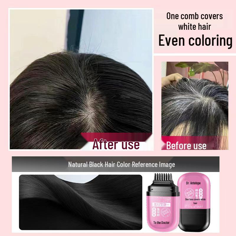 Dr. Ling Hair Touch-Up Stick: Temporary White Hair Concealer and Portable Styling Pen.