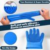 6pcs/set Massage Cat Dog Bathing Glove Silicone Pets Shampoo Scrubber  Pet Grooming