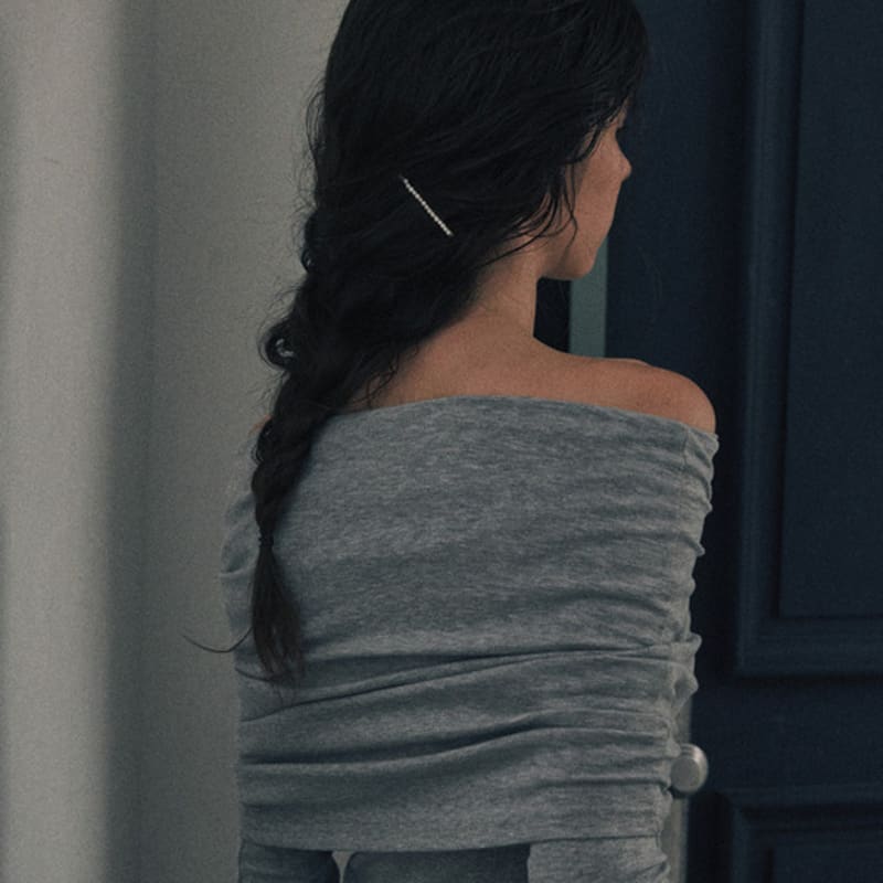 verte Cent.20 / fresh-water pearl hairpin