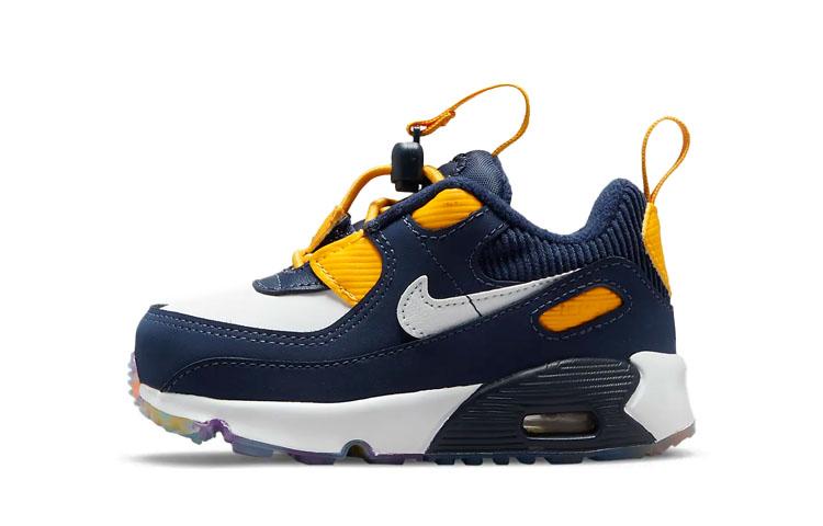 Nike Air Max 90 Toggle Midnight Navy University Gold TD DH9571-400 22