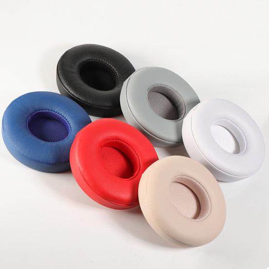 1 Paar Ersatz-Ohrpolster Schallisolierung Weich Elastisch Atmungsaktiv Schützendes Ohrkissen Solide Bluetooth-kompatible Kopfhörer Schwamm-Ohrpolster