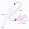 Cat Toys Feather Sticks Cat Toys Interactive Feather Toy for Cats Teasing Long Handle Stick Cats Toy with Bell Pet Supplies