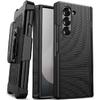 for Samsung Galaxy Z Fold 6 Case with Belt Clip & Screen Protector & Hinge Protection, Slim Fit Shockproof Durable Hard PC Cover Protective Rugged