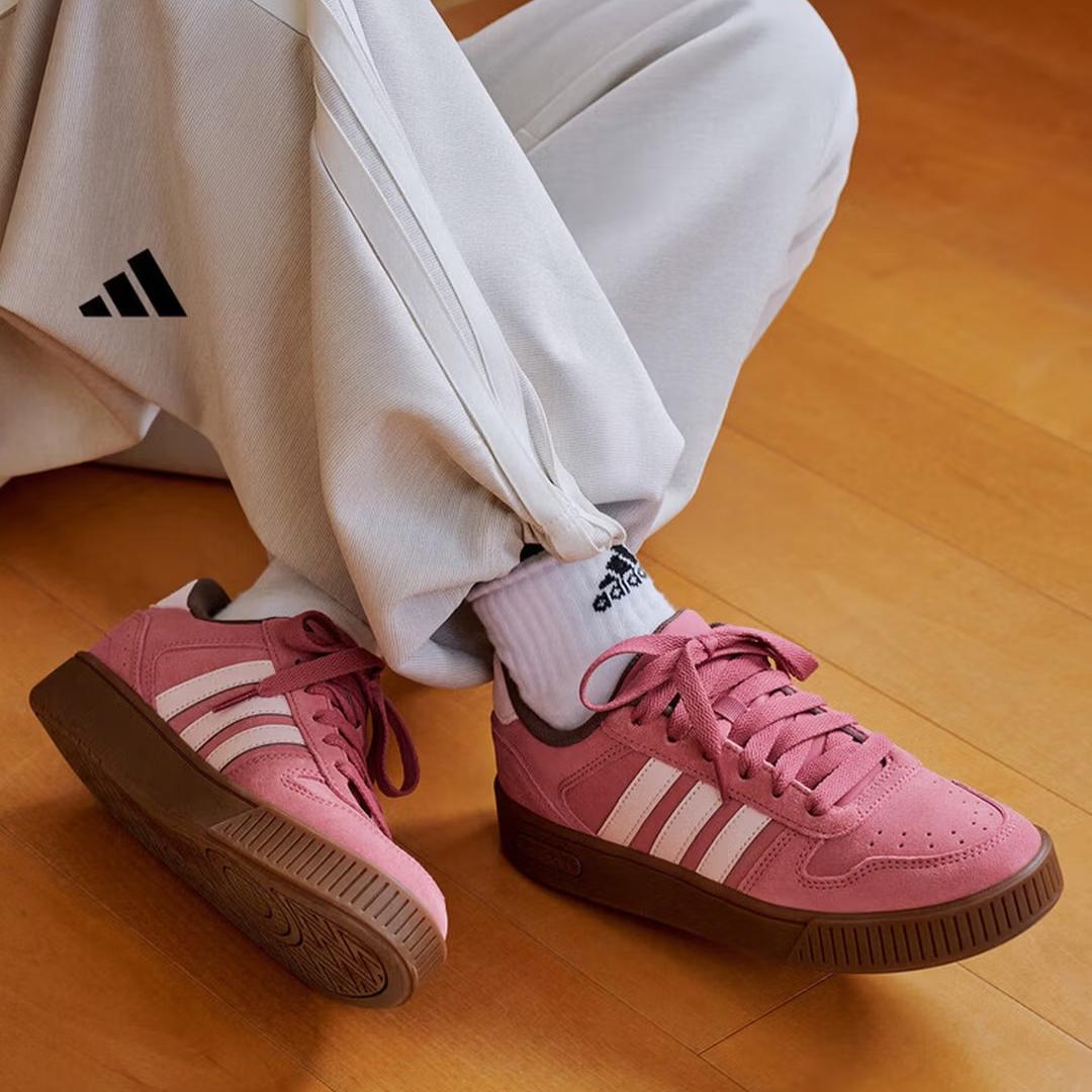 Adidas Shoes  small Serrations  D-PAD CLASSIC Style Basketball-inspired Sneakers KJ6986 35.5 розовый