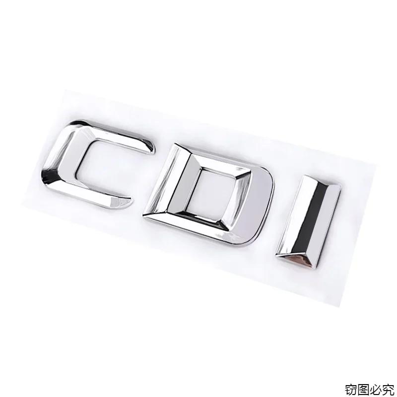 ABS Car Tail Letters Emblem Sticker Auto Fender Side Badge for Mercedes Benz CGI CDI Logo W111 W210 W213 W203 W205 CLK CLA GLA RW1