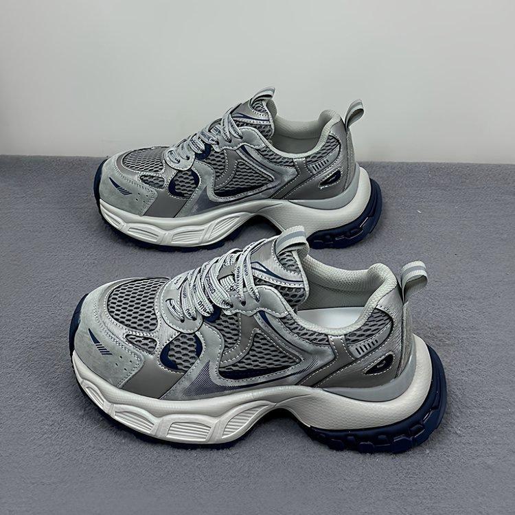 Retro huge good-looking dad shoes women's 2025 new shoes women's shoes winter velvet warm sneakers running shoes