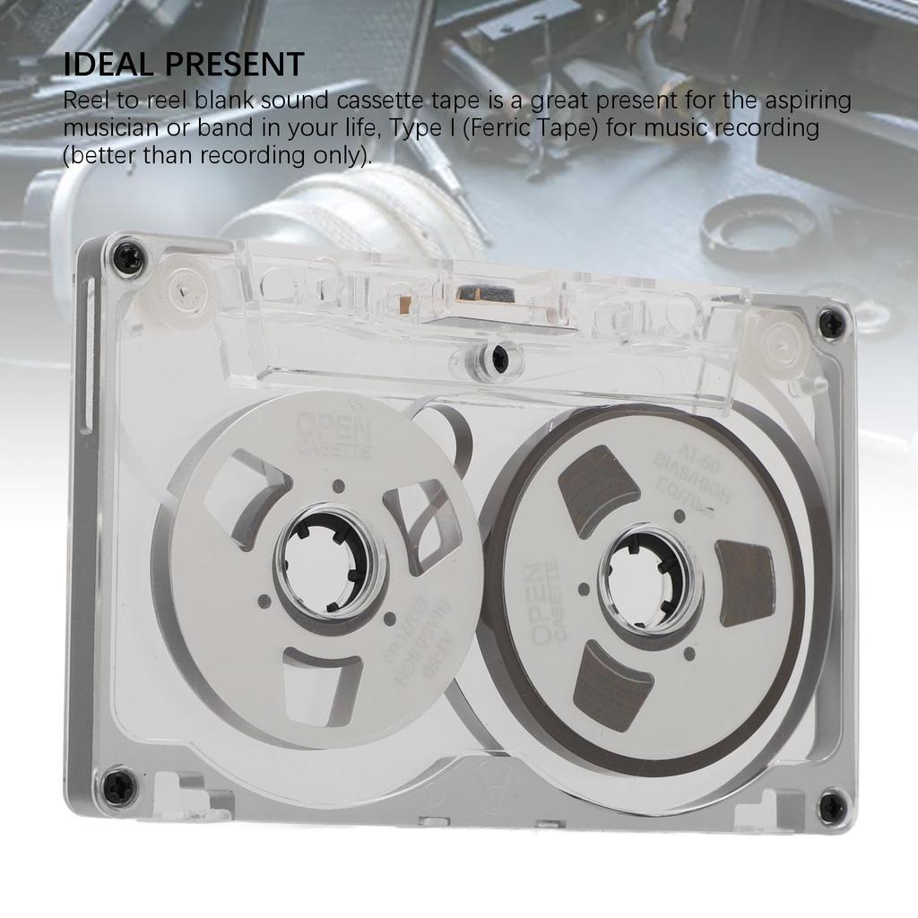 Reel To Reel Blank Sound Cassette Tape DIY Homemade 55 Minutes Aluminum Empty Cassette Tape for