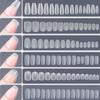 120pcs/bag Matte Press On Nail Tips Soft Full Cover False Nails Oval Almond Sculpted Fake Nail