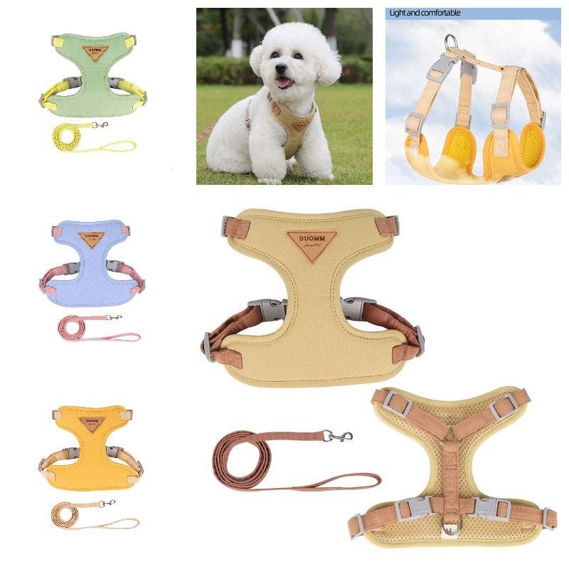 Hot Selling Dog Chest And Back Strap Wholesale Pet Leash For Small Dogs Prevents Escape Adjustable Size