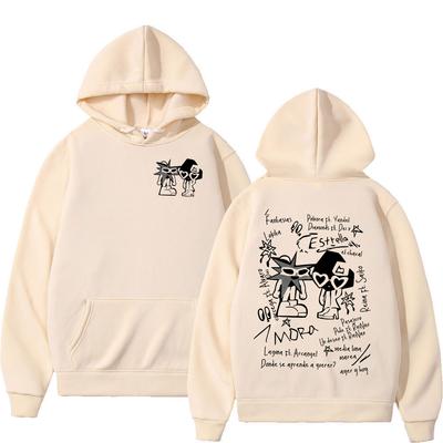Rapper Mora Estrella Album Hoodies Men's Women Clothing Fashion Hip Hop Oversized Sweatshirts Vintage Long Sleeves Pullovers
